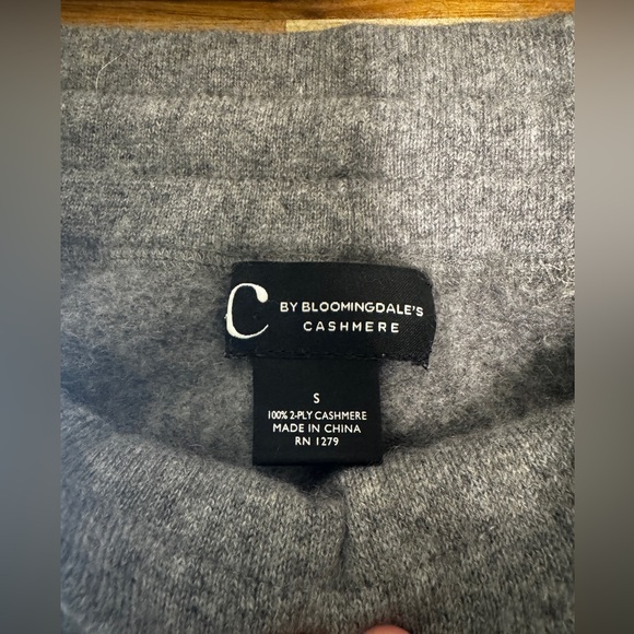 C by Bloomingdale's 100% Cashmere Joggers S - Picture 2 of 12